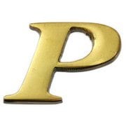 QL20-P [真鍮ゴールド文字 大文字 P]
