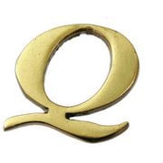 QL20-Q [真鍮ゴールド文字 大文字 Q]