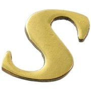 QL20-S [真鍮ゴールド文字 大文字 S]