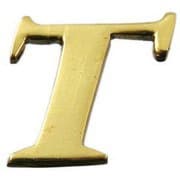 QL20-T [真鍮ゴールド文字 大文字 T]