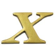 QL20-X [真鍮ゴールド文字 大文字 X]