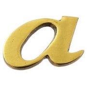 QS20-A [真鍮ゴールド文字 小文字 a]