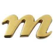 QS20-M [真鍮ゴールド文字 小文字 m]