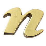 QS20-N [真鍮ゴールド文字 小文字 n]