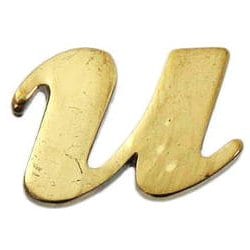 QS20-U [真鍮ゴールド文字 小文字 u]