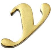 QS20-Y [真鍮ゴールド文字 小文字 y]