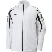 32JC800101 [ウォームアップシャツ ホワイト×ブラック 120 (UNISEX)]
