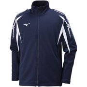 32JC800114 [ウォームアップシャツ ネイビー×ホワイト 130 (UNISEX)]