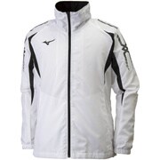 32JE801501 [ウィンドブレーカーシャツ ホワイト×ブラック S (UNISEX)]