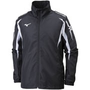 32JE801509 [ウィンドブレーカーシャツ ブラック×ホワイト 2XL (UNISEX)]