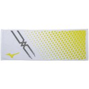 32JY810101 [スポーツタオル ホワイト×セーフティーイエロー  (UNISEX)]