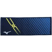 32JY810114 [スポーツタオル ネイビー×ブルー  (UNISEX)]