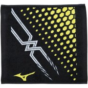32JY810709 [ハンドタオル ブラック×セーフティーイエロー  (UNISEX)]