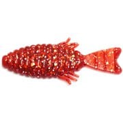 根魚フラット 2インチ 434 激ラメUVアカレンジャー [パドルテール]