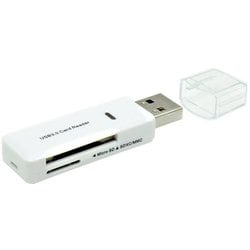 カードリーダー USB3.0 SD他対応 ホワイト FCR-U3SDWH