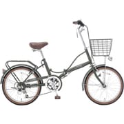 折りたたみ自転車 アスタリスク206 20型 外装6段変速 マットオリーブドラブ OCF206