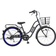 子供用自転車 ジョイブロックミニ266S 26型 外装6段変速 ブラック/ブルー FJM66S