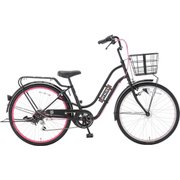 子供用自転車 ジョイブロックミニ266S 26型 外装6段変速 ブラック/レッド FJM66S