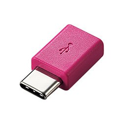 MPA-MBFCMADNPN [スマートフォン用USB変換アダプタ USB(microBメス)-USB(Cオス) ピンク]