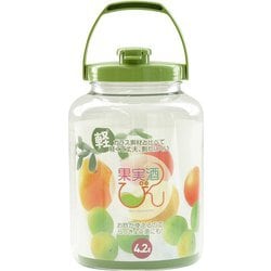 保存容器・キャニスター TAKEYA 果実酒びん R型 4.2Lみどり