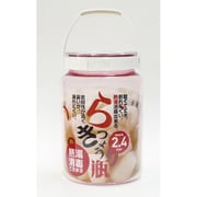 TAKEYA らっきょびん 丸型2.4L ピンク [漬物器・漬物保存容器]
