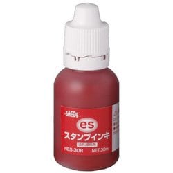 朱肉・スタンプ台 RES-30R 赤 esスタンプインキ 30ml
