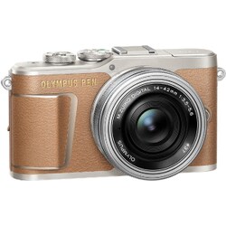 【送料無料人気SALE】OLYMPUS PEN E-PL9 EZダブルズームキット（ブラウン） ミラーレス一眼