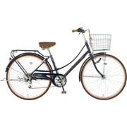 シティサイクル カジュアルファミリー 26型 外装6段変速 18EB266CF ブルー 18EAST BOY