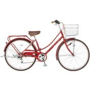 シティサイクル カジュアルファミリー 26型 外装6段変速 18EB266CF レッド 18EAST BOY