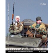 Man35109 [1/35 レジン製ミリタリーフィギュア WWII米 ジープ搭乗兵 (2体セット)]
