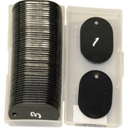 KF70-3 [KF70-3 グラニット小判札 NO1～50 ブラック 60x40x2.5mm 50枚入り]