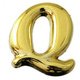 ABG20-Q [ゴールド文字 大 Q 19～23x4mm]