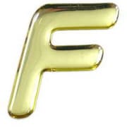 GM35-F [ゴールドメタル文字 (F) 35x1mm]