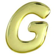 GM35-G [ゴールドメタル文字 (G) 35x1mm]