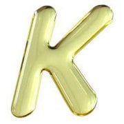 GM35-K [ゴールドメタル文字 (K) 35x1mm]