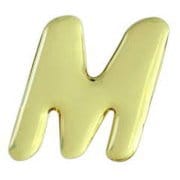 GM35-M [ゴールドメタル文字 (M) 35x1mm]