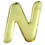 GM35-N [ゴールドメタル文字 (N) 35x1mm]