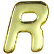 GM35-R [ゴールドメタル文字 (R) 35x1mm]