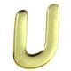 GM35-U [ゴールドメタル文字 (U) 35x1mm]
