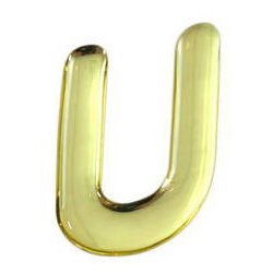 GM35-U [ゴールドメタル文字 (U) 35x1mm]