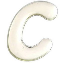SM35-C [クリスタルメタル文字 C 35x1mm]