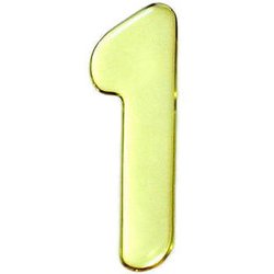 GM60-1 [ゴールドメタル文字 数1 60x1mm]