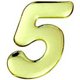 GM60-5 [ゴールドメタル文字 5 60x1mm]