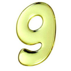 GM60-9 [ゴールドメタル文字 9 60x1mm]