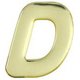 GM60-D [ゴールドメタル文字 (D) 60x1mm]