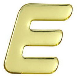 GM60-E [ゴールドメタル文字 (E) 60x1mm]