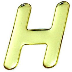 GM60-H [ゴールドメタル文字 H 60x1mm]