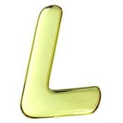 GM60-L [ゴールドメタル文字 L 60x1mm]