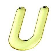 GM60-U [ゴールドメタル文字 U 60x1mm]