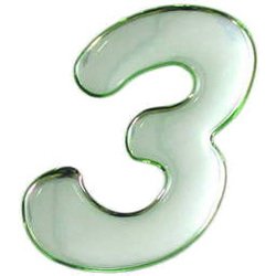 SM60-3 [クリスタルメタル文字 3 60x1mm]